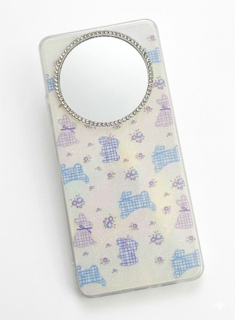A premium case for Honor Magic 7 Pro featuring cute bunnies and flowers Cases & Covers (٤)