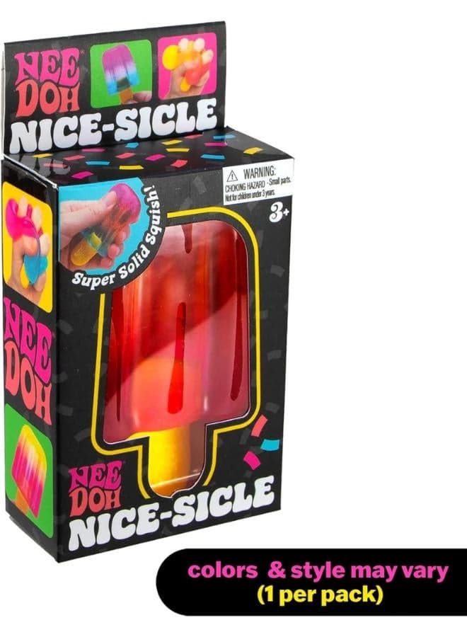 NeeDoh Nice-Sicle Sensory Squeeze Toy (Assorted Colors) Squishy Toys