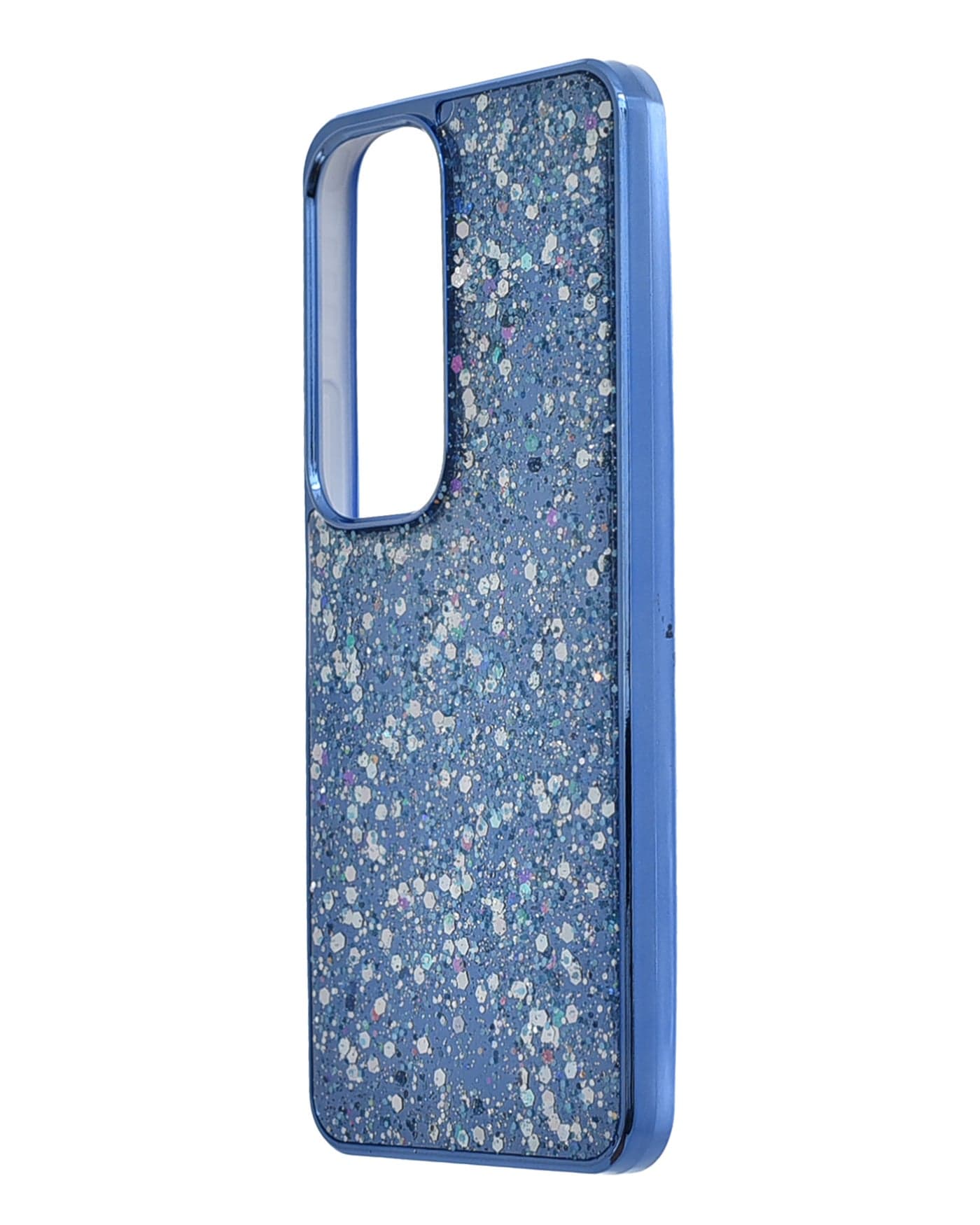Glitter Plastic Phone Case for vivo Y19s 4G - Blue Cases & Covers (٣)