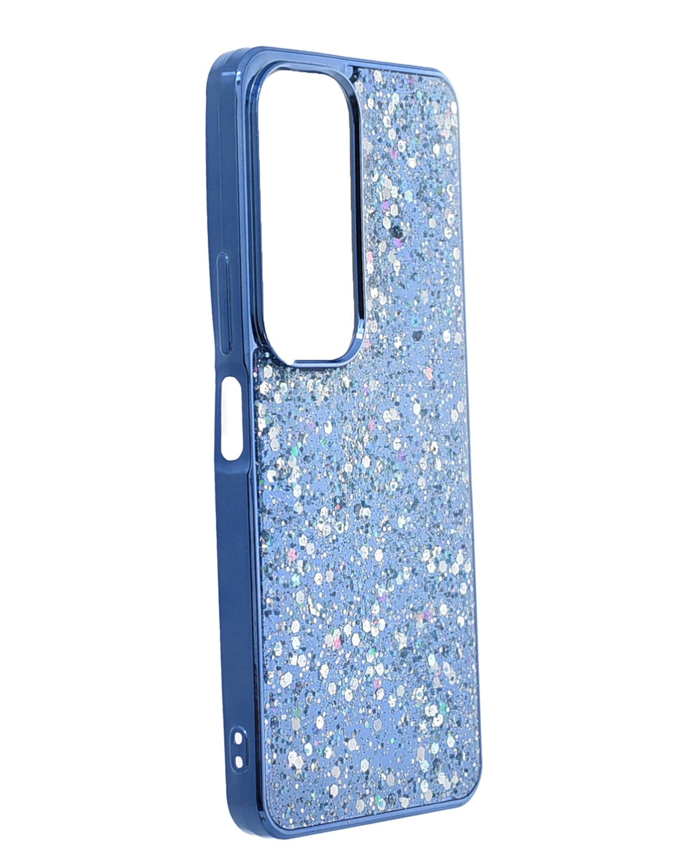 Glitter Plastic Phone Case for vivo Y19s 4G - Blue Cases & Covers (٢)