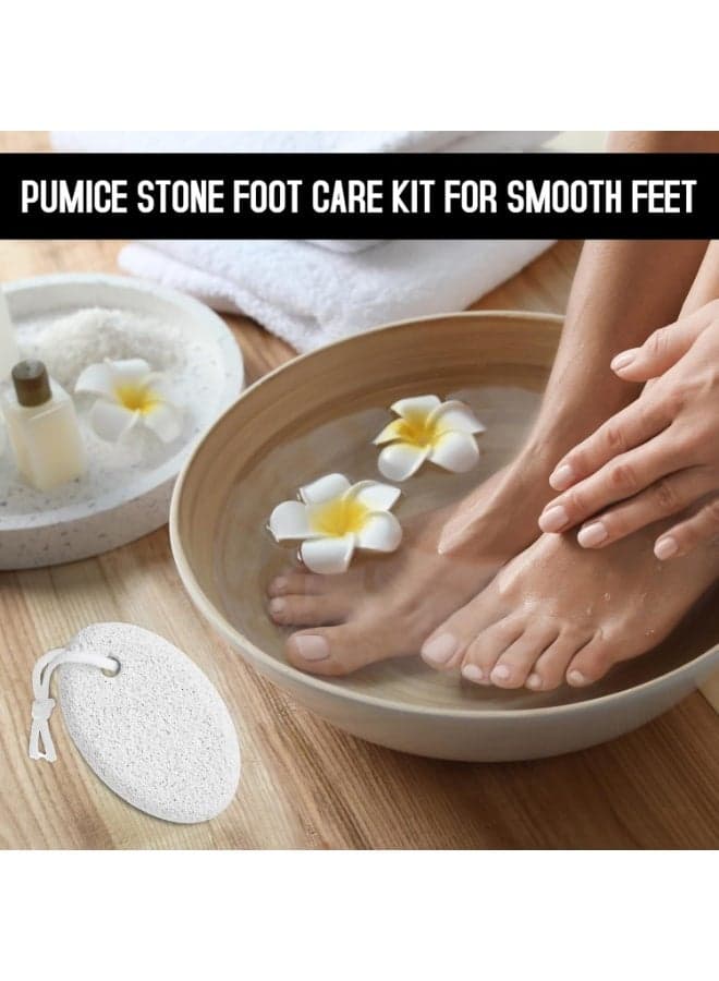 Pumice Stone Foot Care, Pack of 2 Durable Pumice Stone for Feet, Pumice Stone Lava Pedicure Tools for Removing Calluses, Exfoliating and Smoothing the Skin Buffer Stones (2)