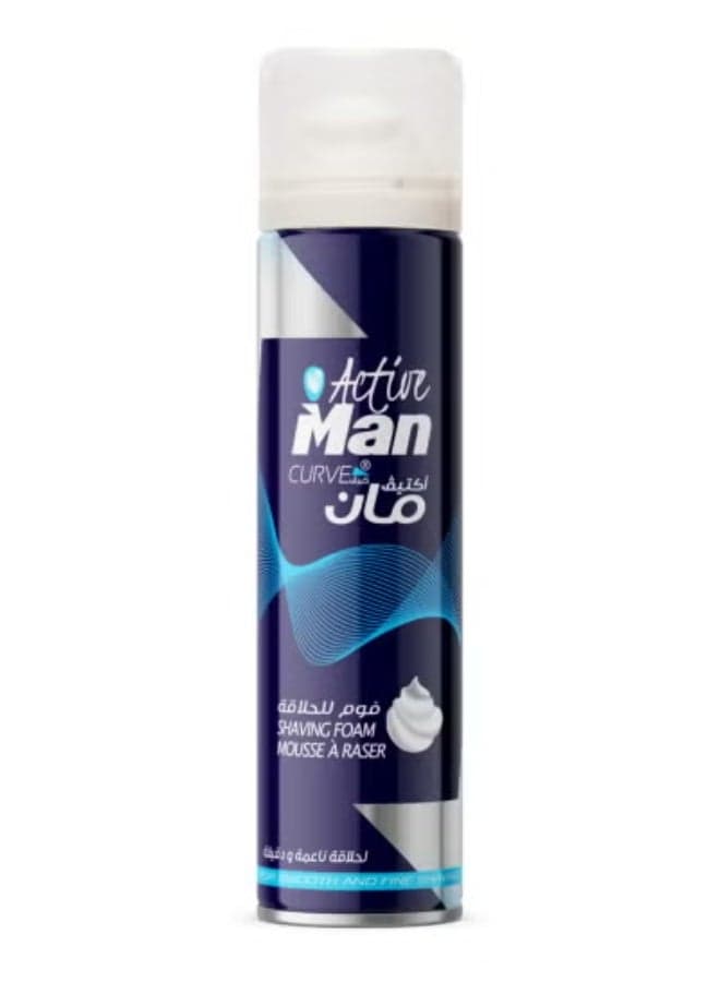 Active Man Curve Shaving Foam 200 ml Men's Shaving Creams, Lotions & Gels