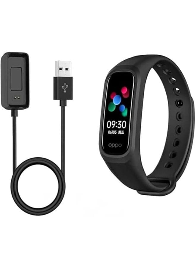 Charger Cord Compatible with Oppo band Straps - Charger For Smart Watch USB Cable - Black Smartwatch Chargers