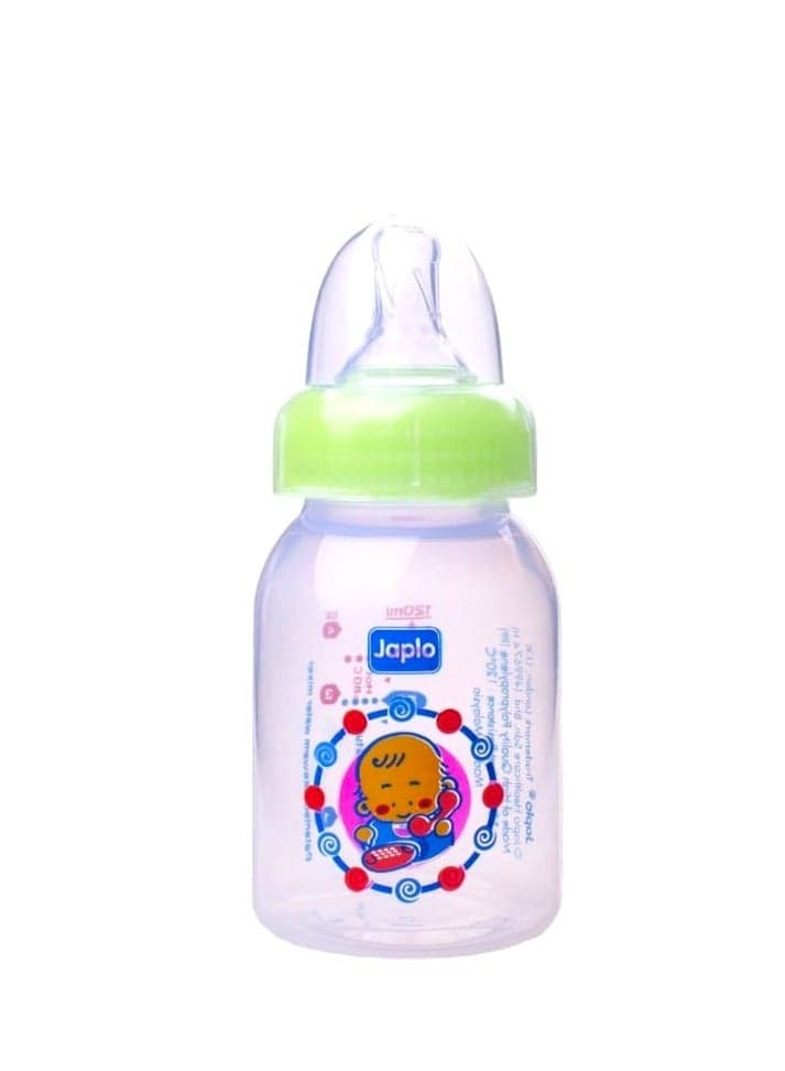 Round baby feeding Bottle with Anti-colic nipple & Lukewarm water mixer size 120 ml (assorted)