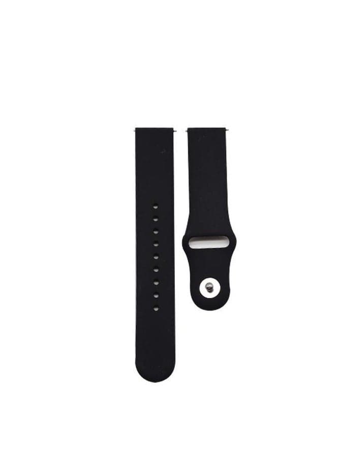 22mm Silicone Strap Compatible with 22 mm Strap for CMF by Nothing Watch Pro 2 Smartwatch 1.32 inches - (Only Strap) Smart Band Bracelet Straps... black (٢)