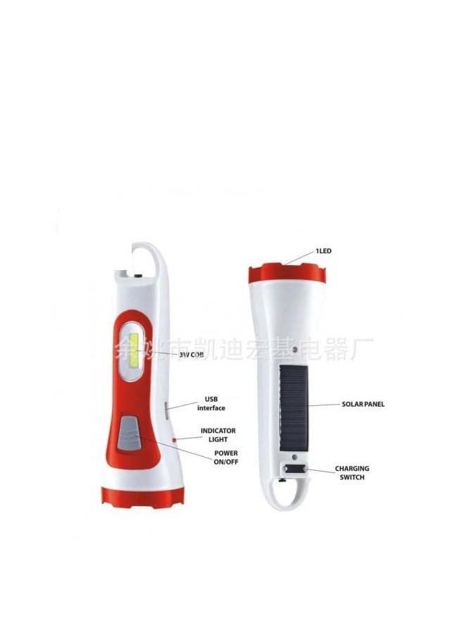 Bright & Reliable – KD-4532 Red Rechargeable Flashlight (3)