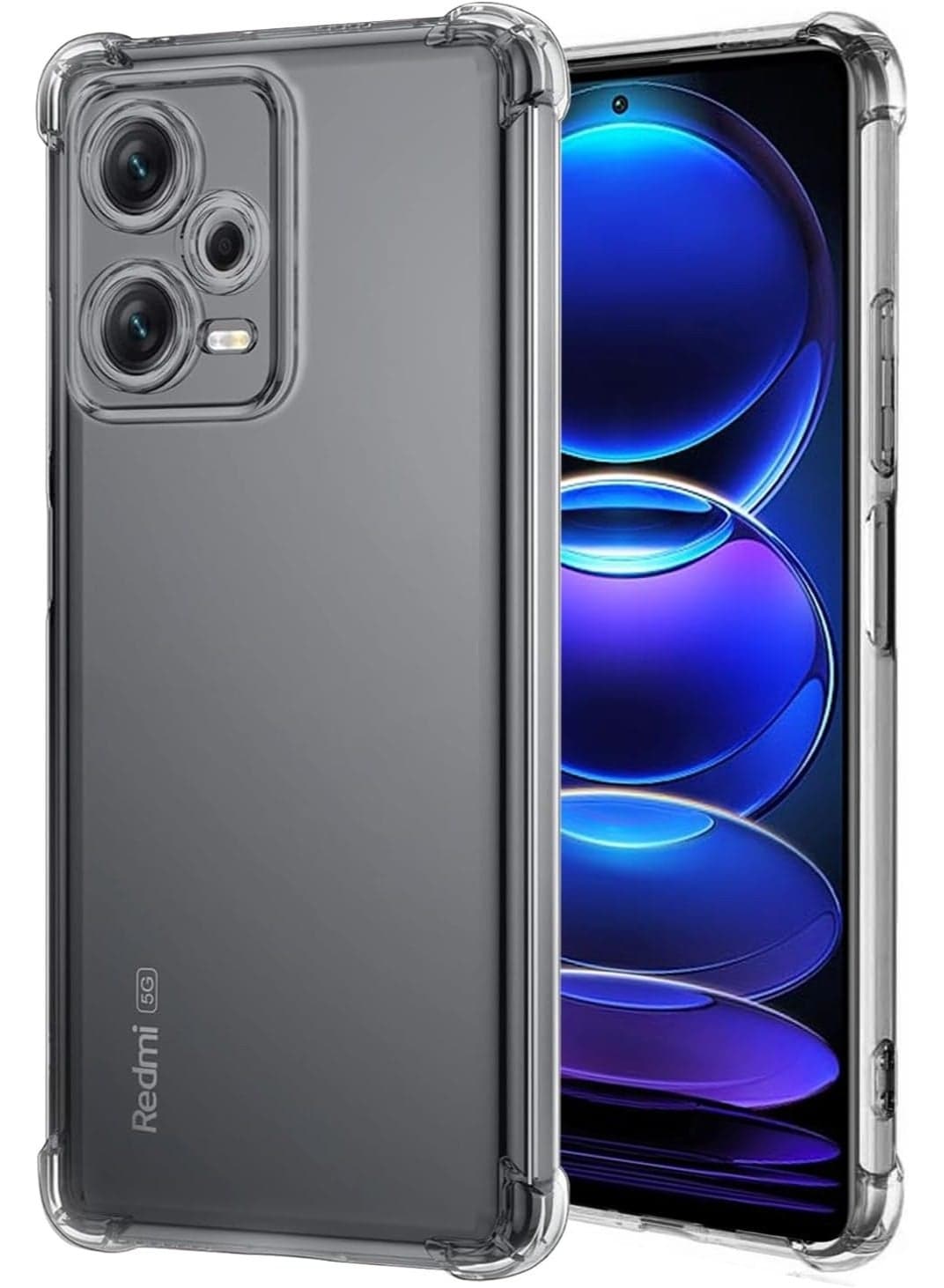 Case for Redmi Note 12 Pro Plus 5G/Note 12 Pro+/Redmi Note 12 Explorer Cute Case, Clear Flexible Bumper TPU Soft Rubber Silicone Cover Phone Case for Xiaomi Redmi Note 12 Pro+ Crystal Clear (٥)