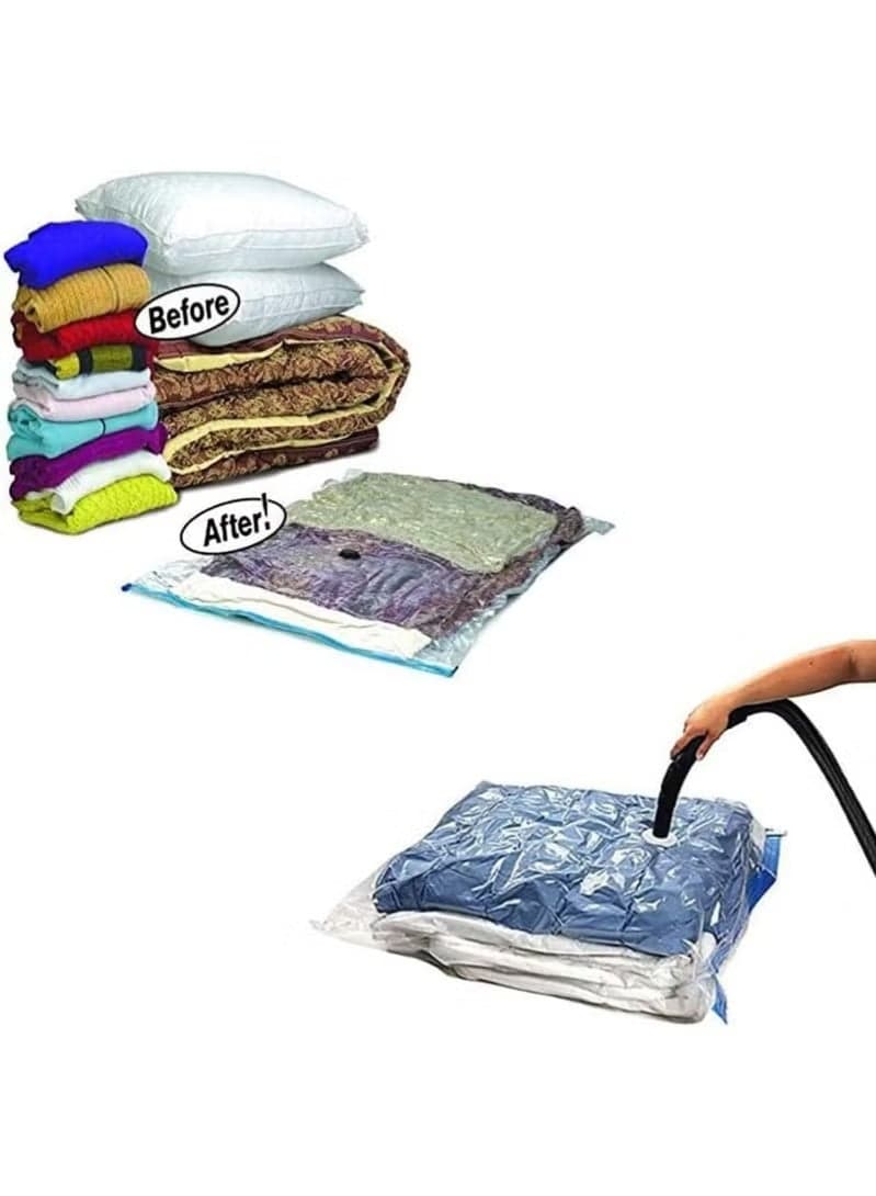 Vacuum Storage Bag – Large Size 80×110 cm, Saves Up to 75% Space Space Saver Bags (6)