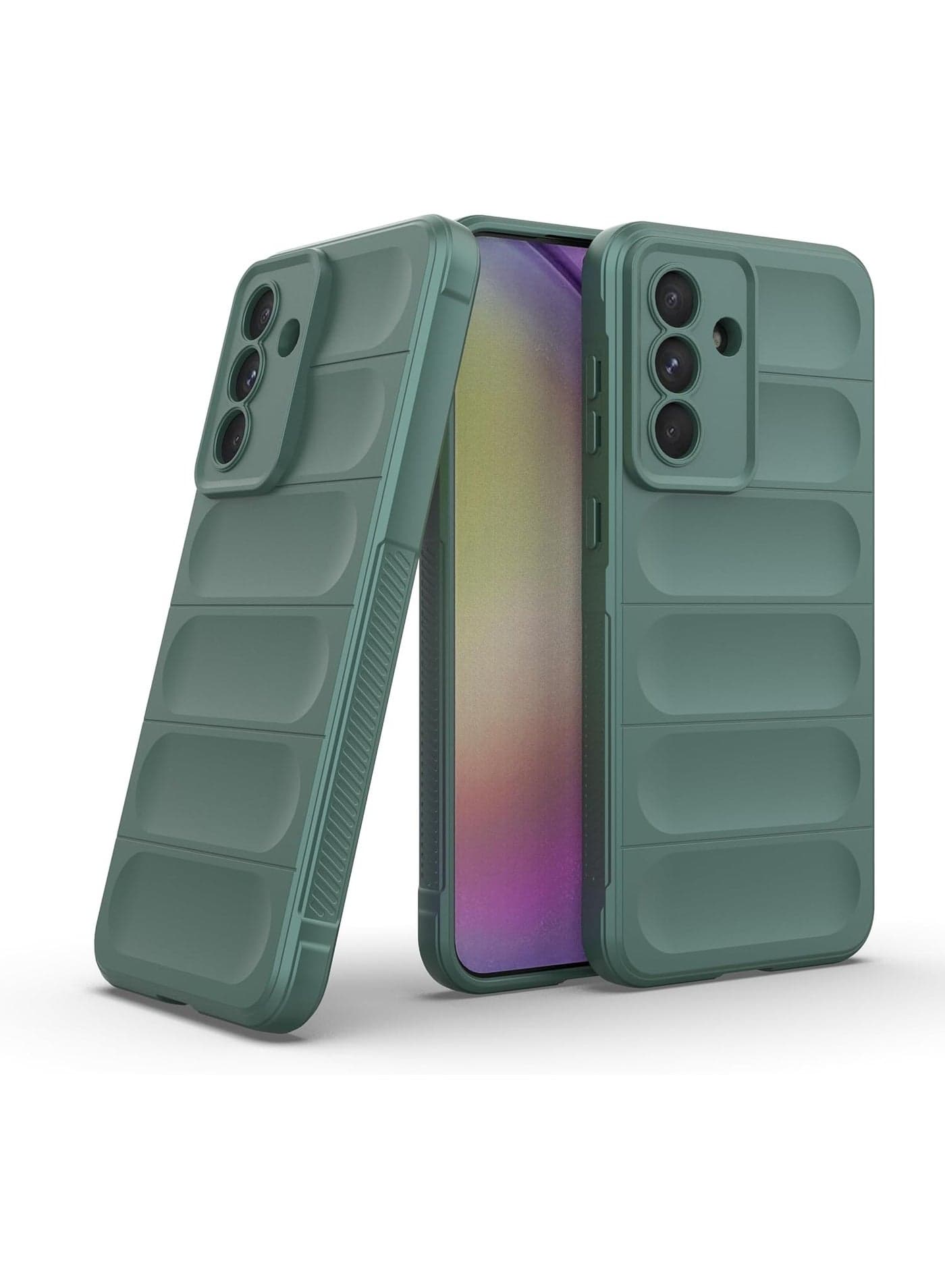 Compatible With Samsung Galaxy A56/A36 Magic Case ShockProof (Green)
