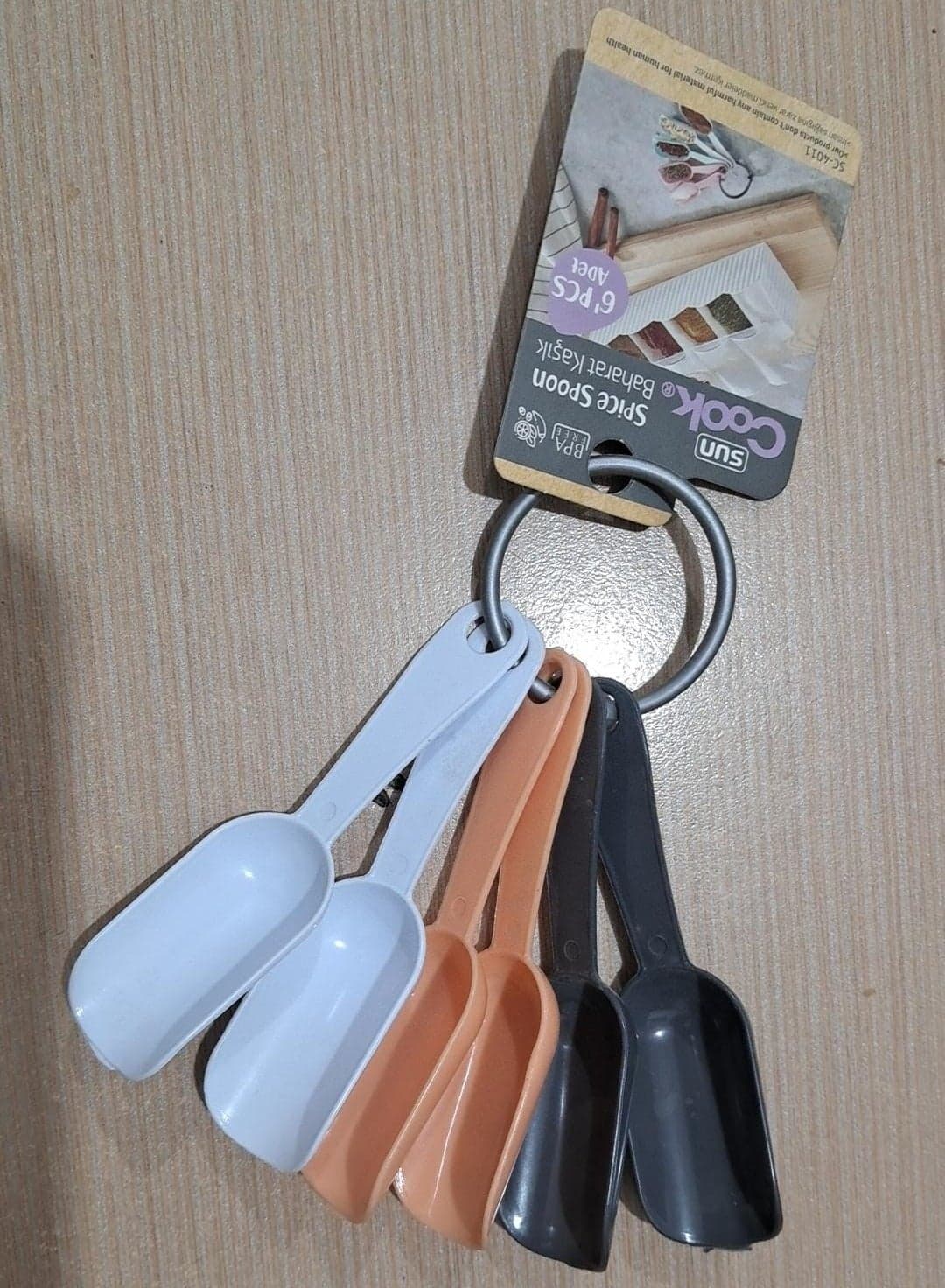 Multi Purpose Plastic Kitchen Scoops Set Household Flour Scoop Popcorn Scoop Safe Multipurpose Thickened, Nesting Design, for Kitchens, Bars, Buffets, Parties, Grain, Nuts, Spices 6 Pcs/Set Spoons & Spoon Sets (٣)