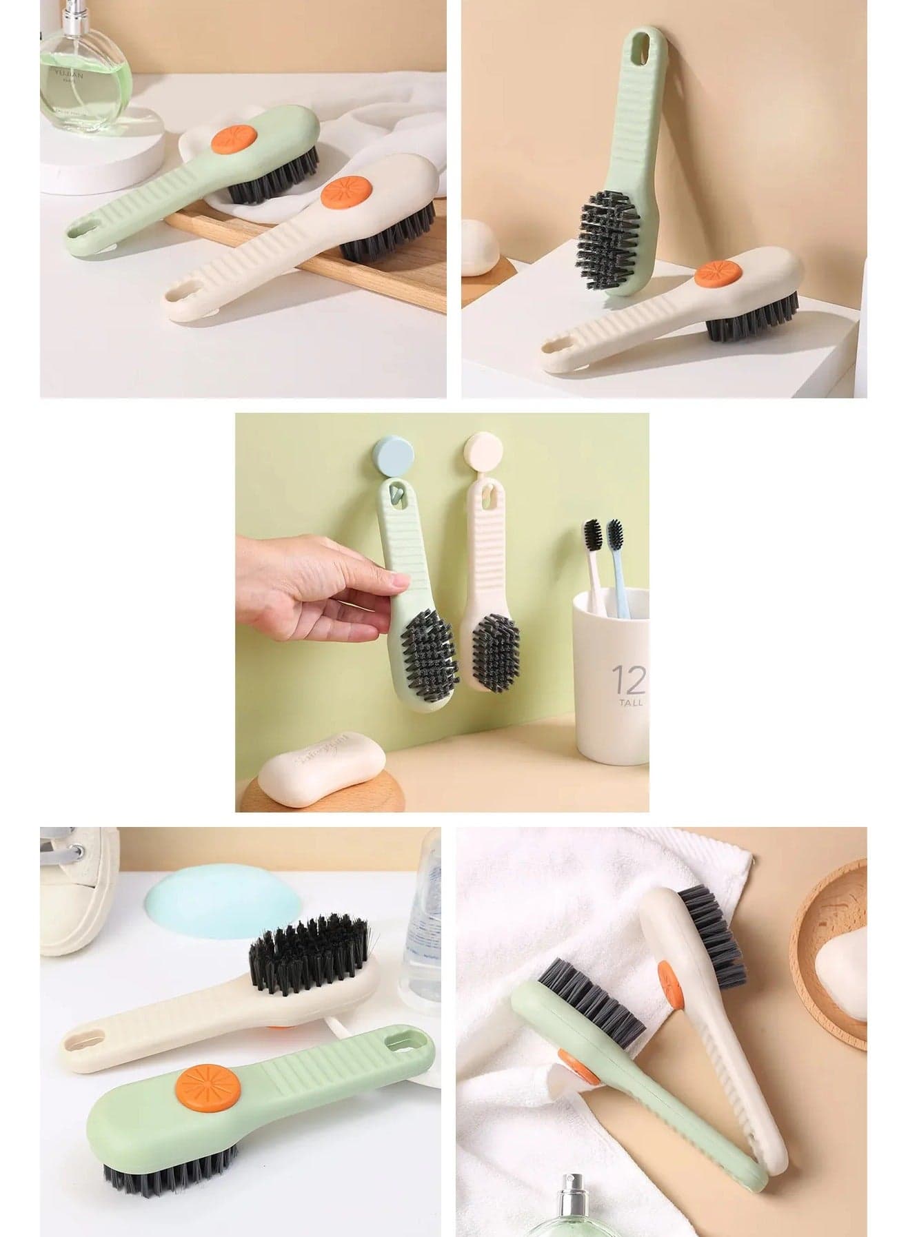 Multipurpose soap dispenser tank cleaning brush Headlight Restoration (٦)
