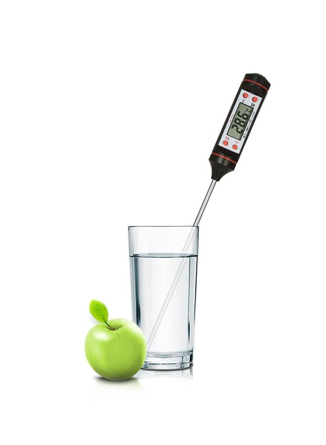 Digital Food Temperature Thermometer Black/Silver Kitchen Thermometers (6)