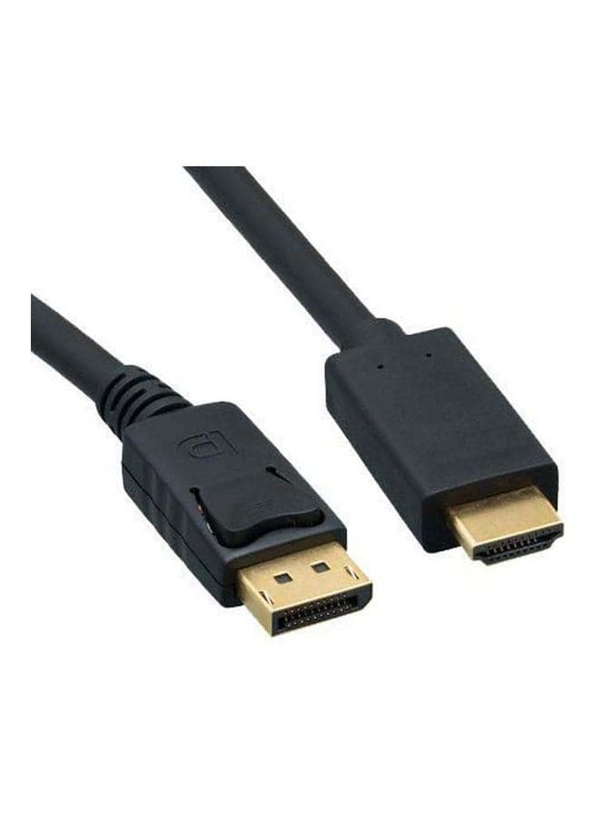 Displayport Male To HDMI Male Cable Black Television Accessories