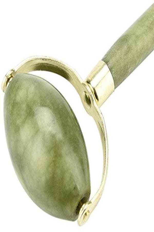 Electrical Facial Massager And Jade roller Green/Gold Face Massagers & Rollers (٣)