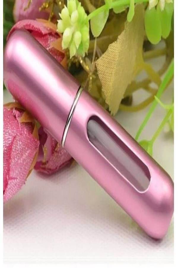 Mini Refillable Perfume Atomizer Bottle for Travel Spray Scent Pump Case, Pink Makeup Tool Cleaners (٣)