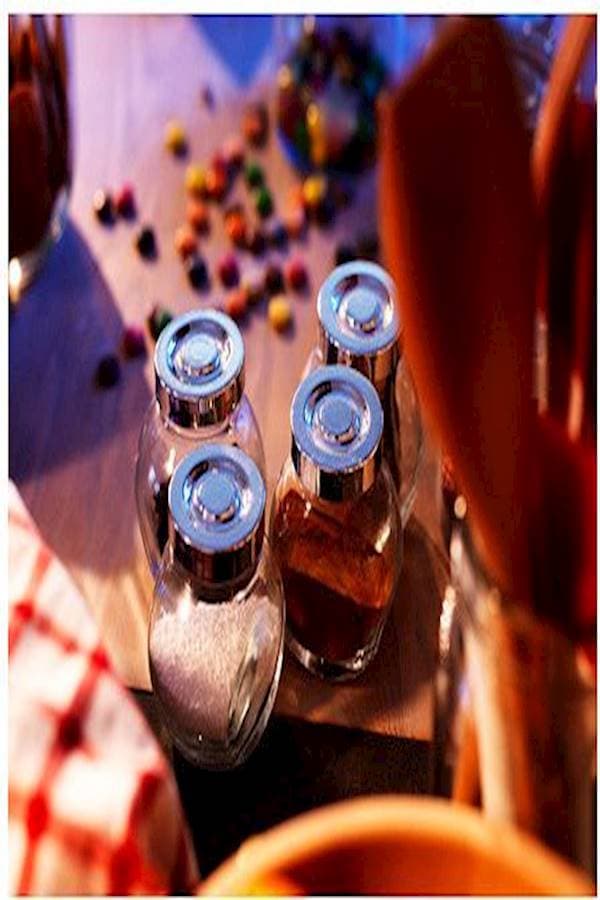 4-Piece Spice Jar Set Silver/Clear 8cm (٤)