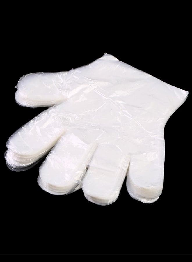 Plastic Disposable Gloves Clear/Blue/Silver Safety & Security Gloves