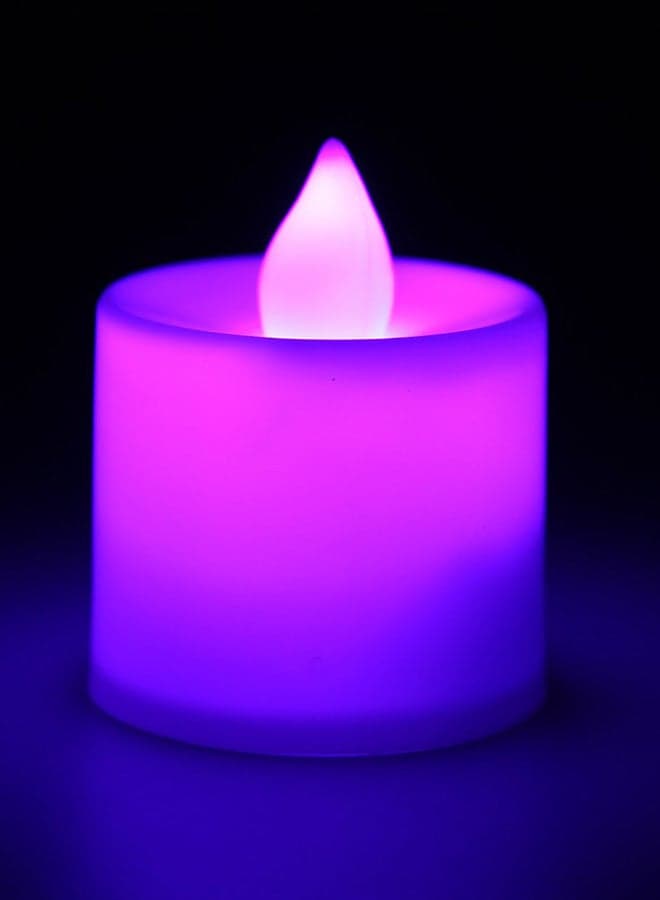 LED Flash Flameless Candle Light Lamp Bithday Dinner Spa Party Pub Room Decor White (4)