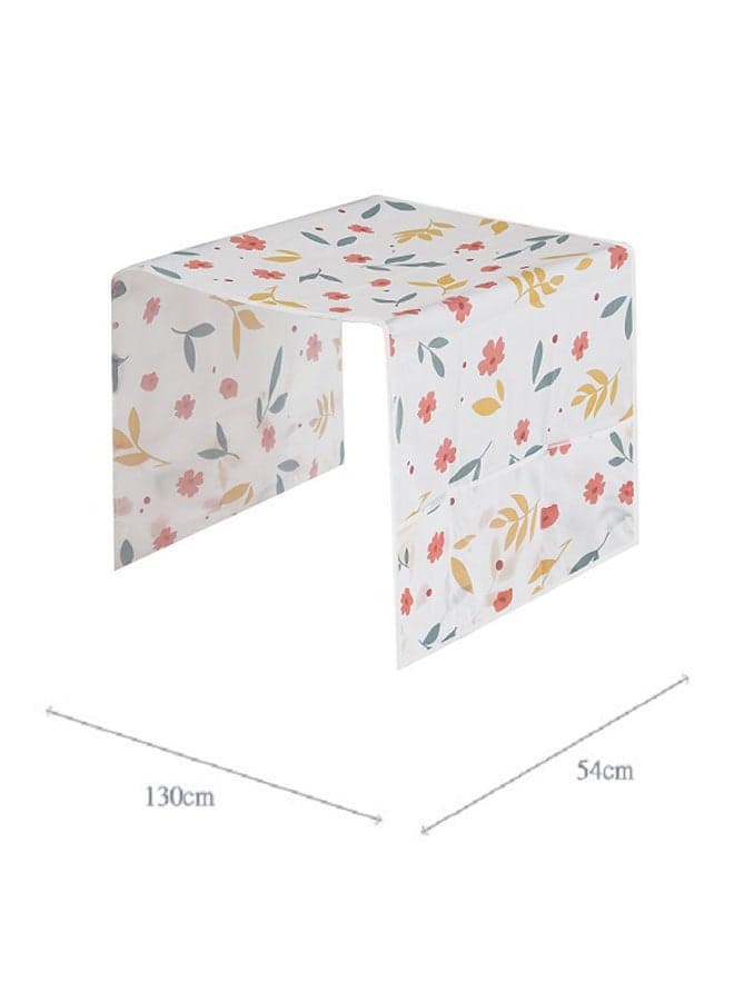 Waterproof Peva Print Refrigerator Cover With Storage Bag Multicolour 130X54cm (3)