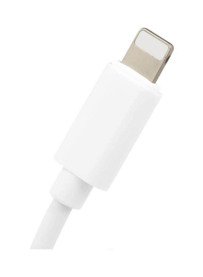 2 In 1 3.5 mm Headphone Jack And Lightning Charging Adapter For Apple iPhone X 8/8Plus/7/7Plus/6/6S Plus White Television Accessories (٣)