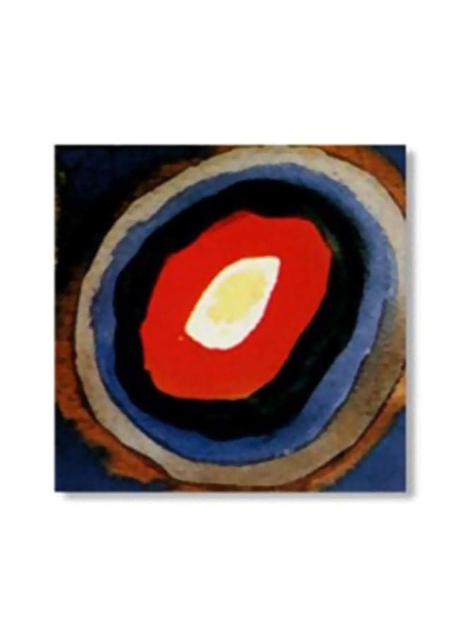 Decorative Tea Coaster Red/Black/Blue 20x20cm