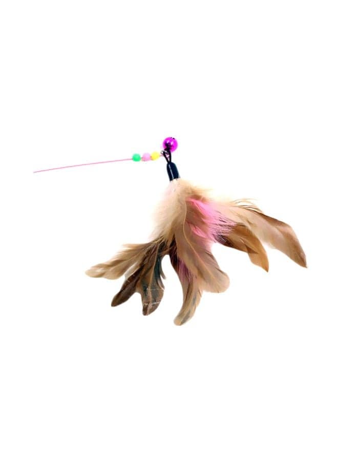 Feather Bells Interactive Toy Brown/Pink/Black Cat Supplies