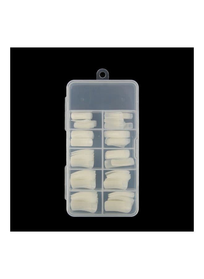 100-Piece False Nails White Press On False Nails (3)