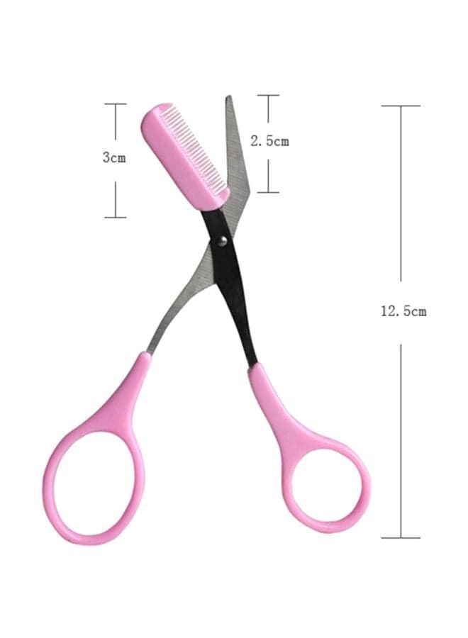 Brow Scissor Pink/Silver Eyebrow Grooming Scissors (4)