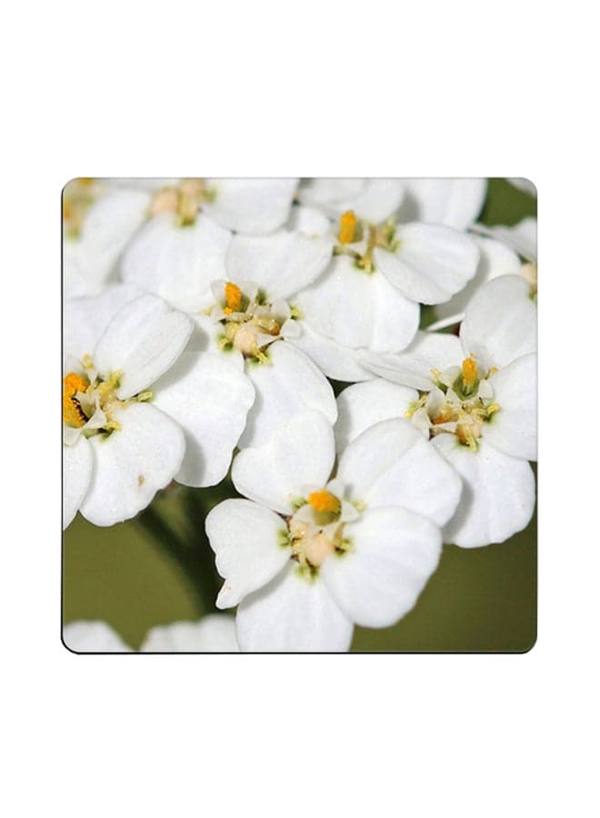 Spring Blooms Printed Coaster Multicolour 9x9cm