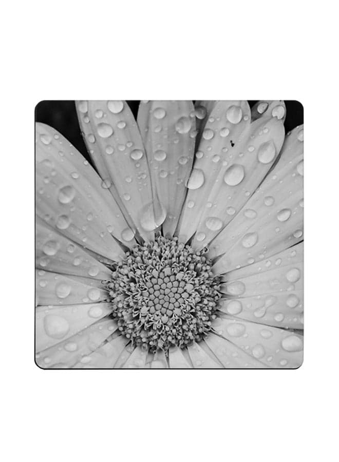 Capture The Moment Themed Printed Coaster Black/Off White 9x9cm
