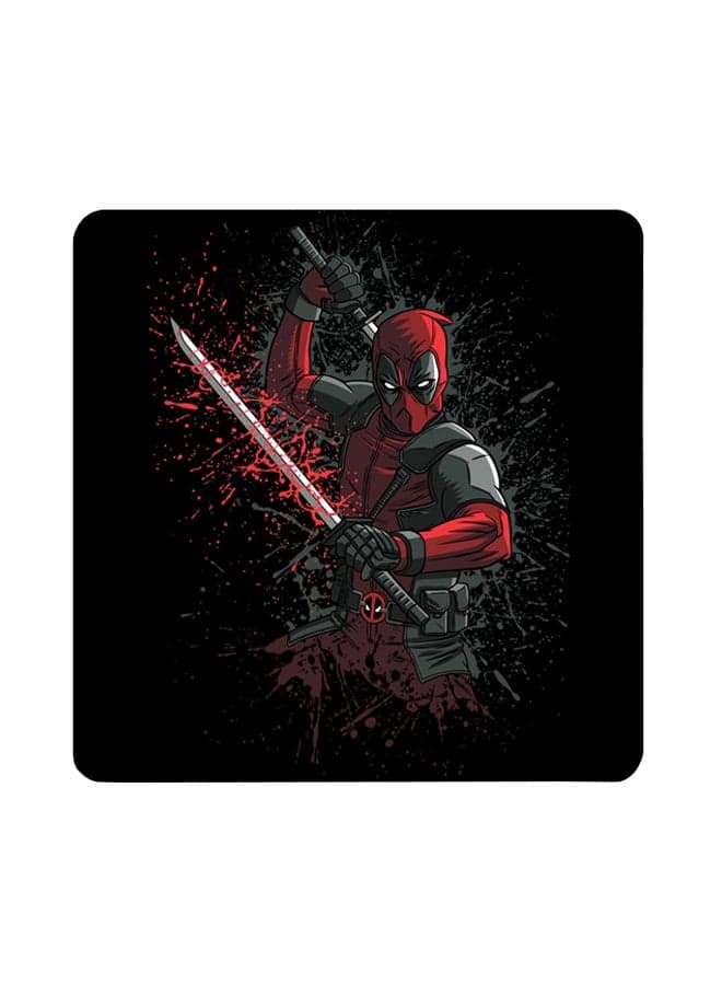 Deedpool Printed Coaster Multicolour 9x9cm