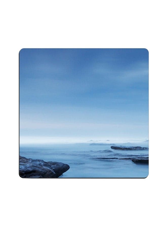 Printed Wooden Coaster Multicolour 9x9cm