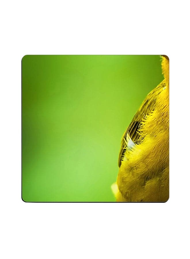 Printed Wooden Coaster Multicolour 9x9cm