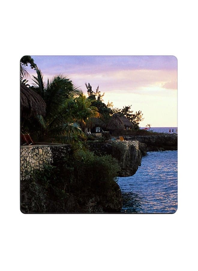 Printed Coaster Multicolour 9x9cm