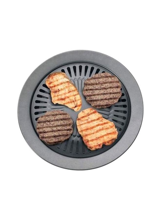 Smokeless Indoor Barbeque Grill Pan Black Grilling Pans (٦)