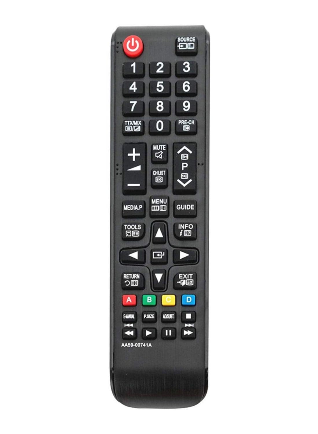 Allimity TV Remote Control For Samsung LCD/LED Black