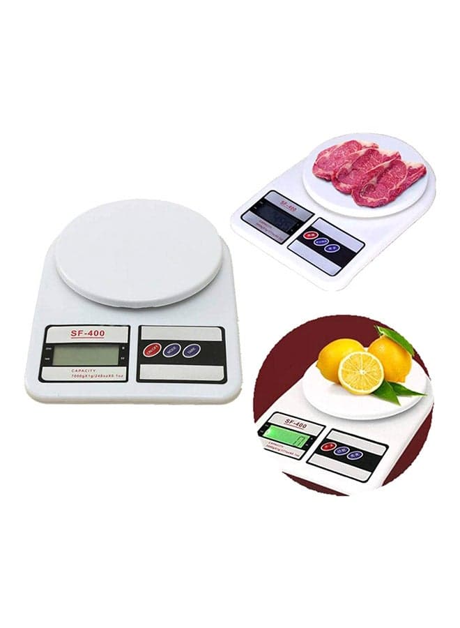 Digital Kitchen Scale White 10kg Measuring Tools & Scales (٣)