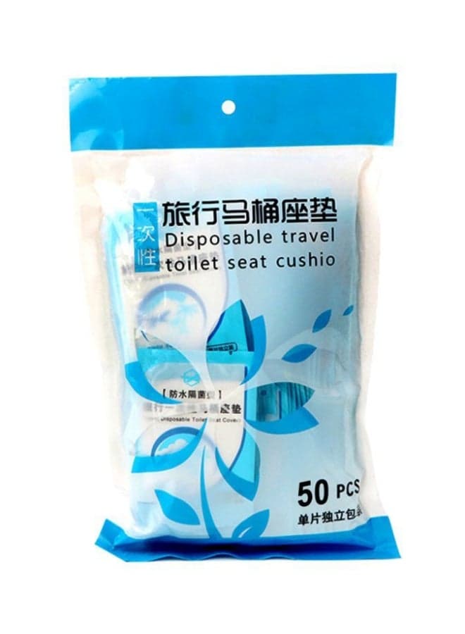 Pack Of 30 Portable Disposable Toilet Seat Covers White Toilet Lid & Tank Covers