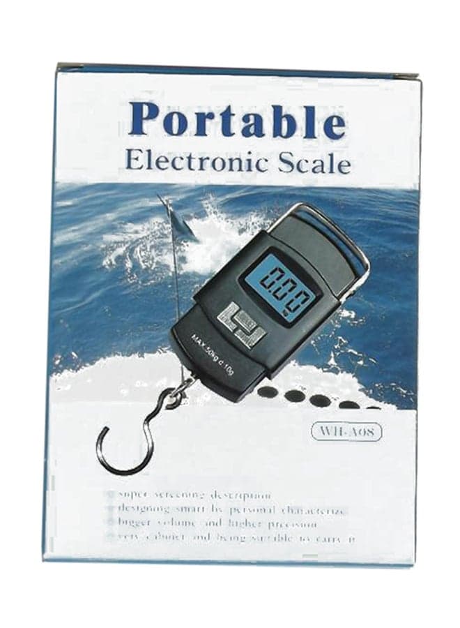 LCD Digital Hanging Luggage Weighing Scale Black (٣)
