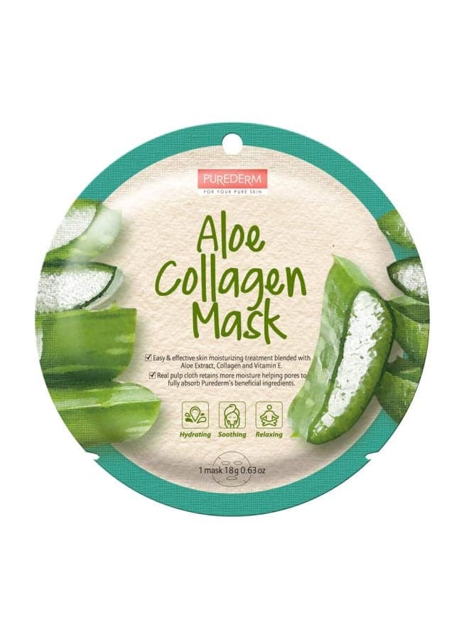 Aloe Collagen Sheet Mask 18grams Skin Care Masks