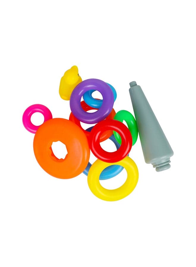 11-Piece Duck Ferrule Stacked Circle Play Toy Net Bag (4)