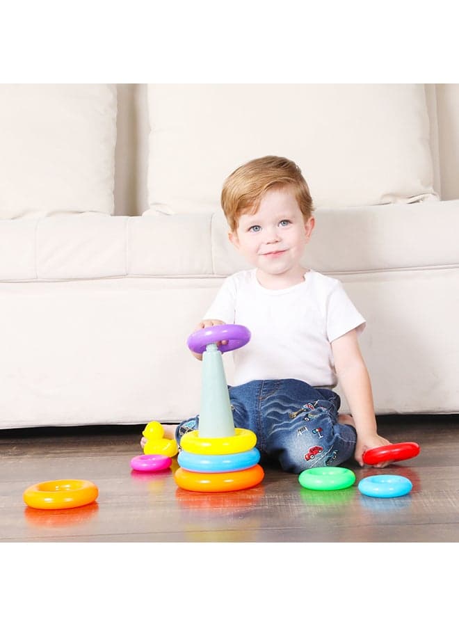 11-Piece Duck Ferrule Stacked Circle Play Toy Net Bag (6)