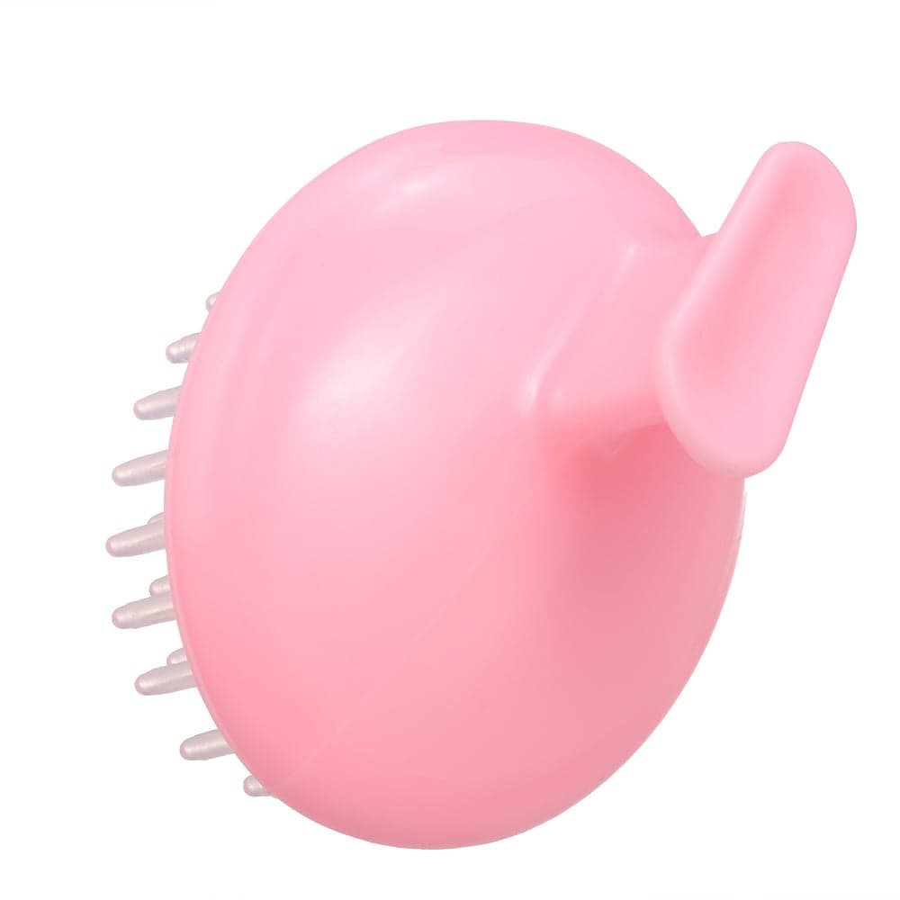 Silicone Head Body Shampoo Scalp Massage Brush Pink 9 x 7 x 7cm Styling Accessories (٤)
