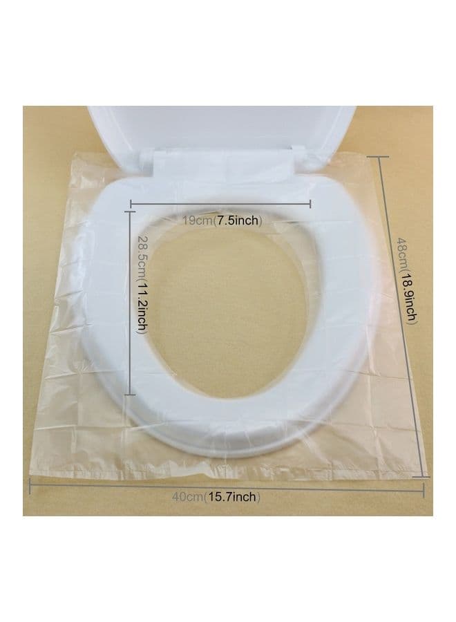 50 Pieces Travel Disposable Toilet Seat Cover Mat Toilet Paper Pad Multicolour 16x7x11cm Household Cleaning Supplies (٤)