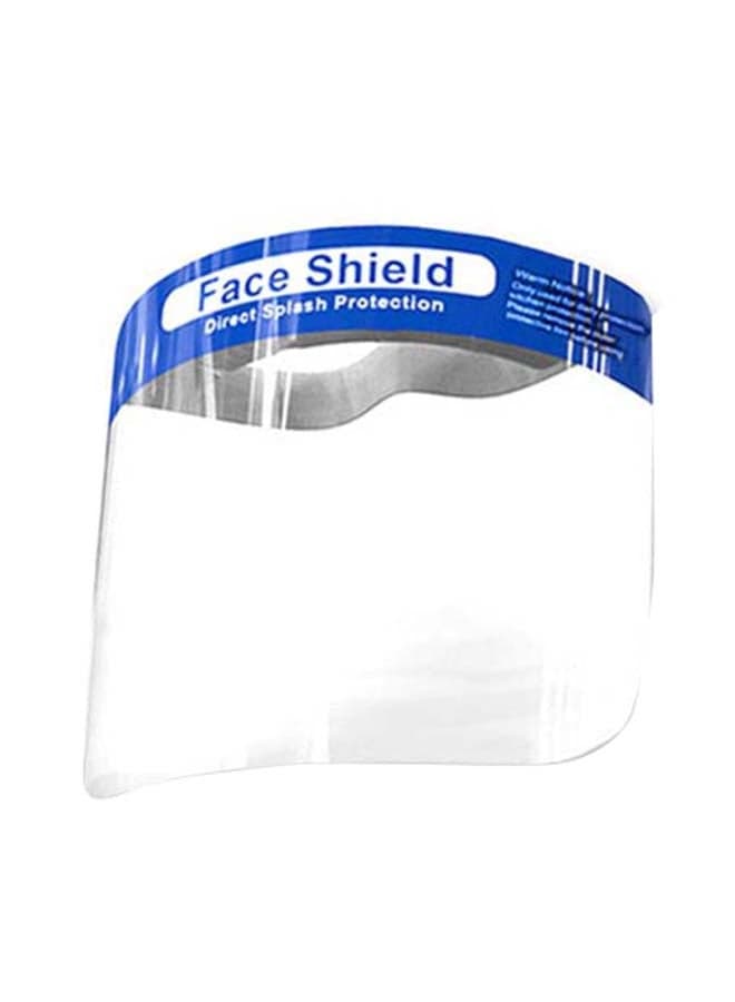 Adjustable Anti-Smoke Face Shield Mask Clear/Blue Facility Safety Products