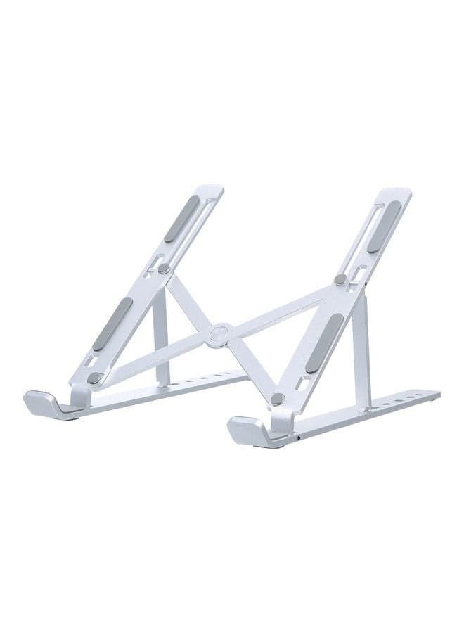 Heightening Aluminum Alloy Foldable Laptop Stand 26 x 2 x 6cm Silver (5)
