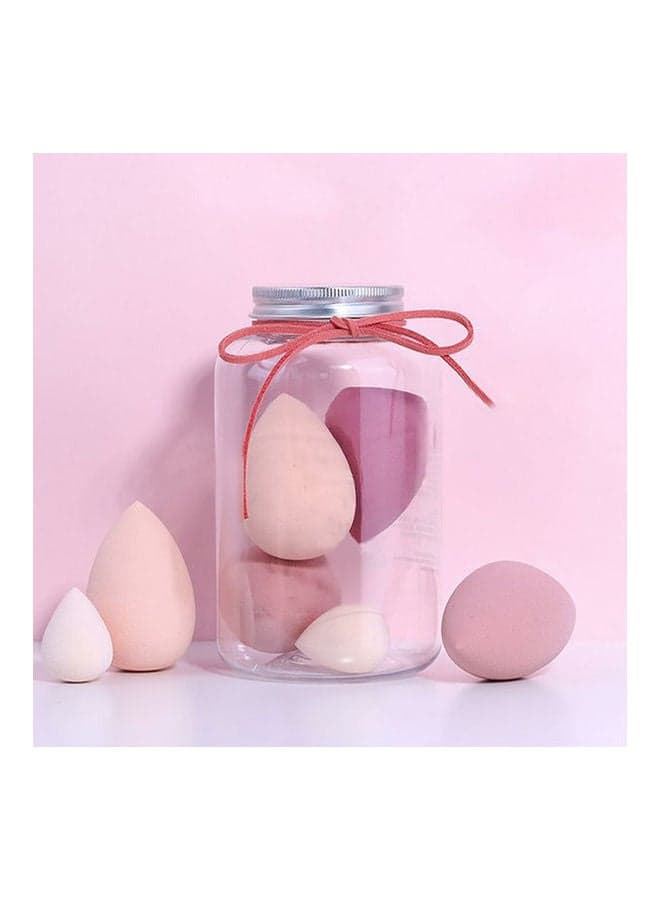 Makeup Blender Beauty Sponge With Bottle Gift Set - 5 Pcs Multicolour Make Up Sponges