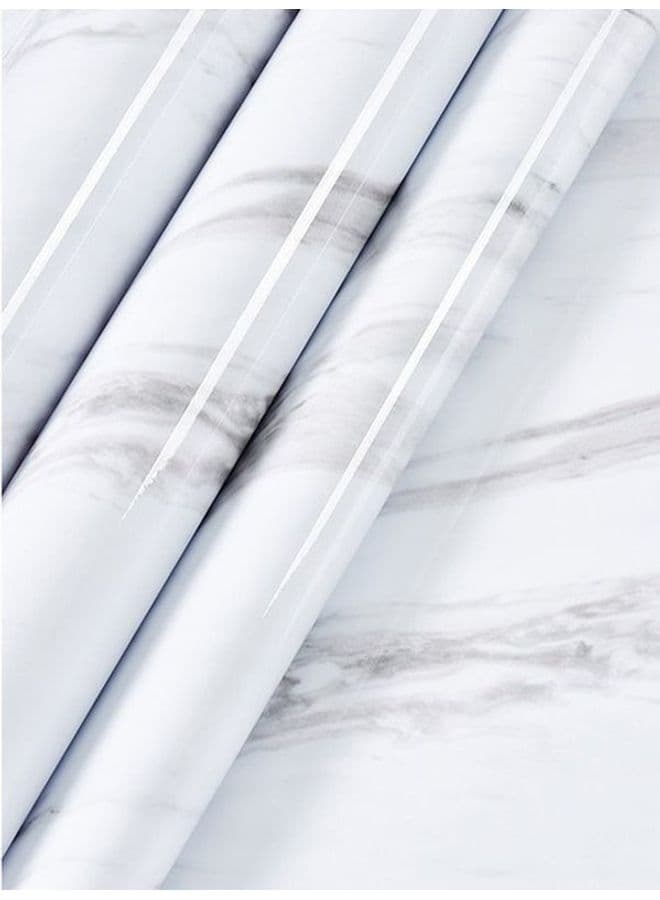 Marbled Design Waterproof Self-Adhesive Wall Sticker White One Size Wall Stickers & Murals