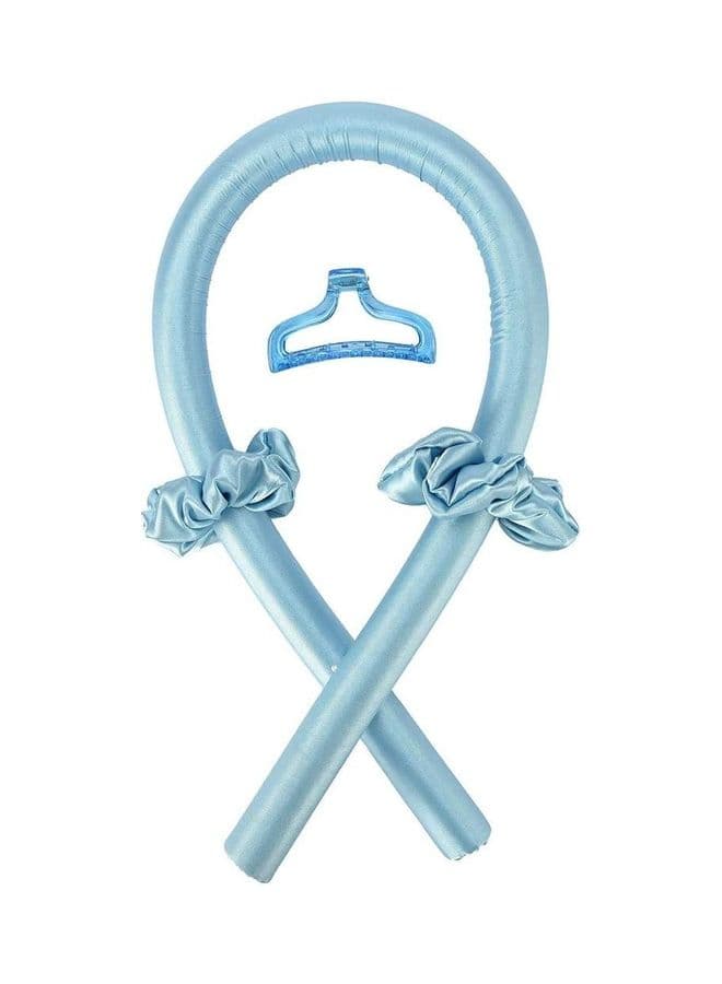 Heatless Curling Rod Headband Blue