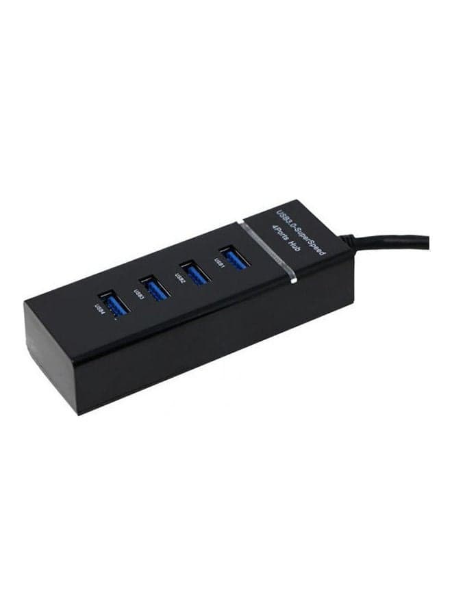 Usb Super Speed , 3.0 Hub , 4 Ports Black Networking Hubs (٣)